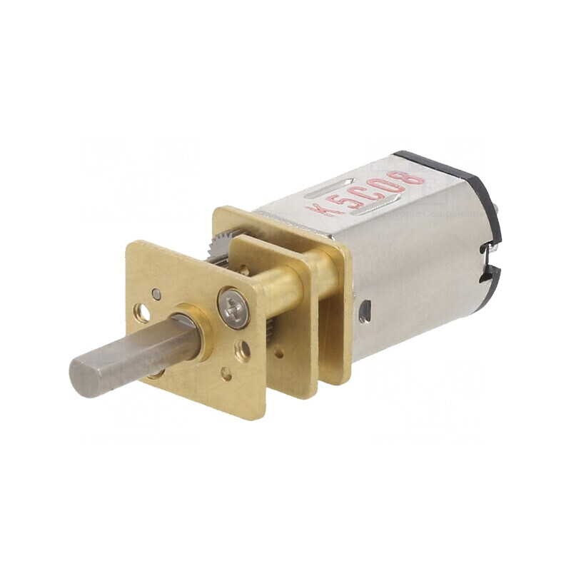 Motor DC cu Transmisie 5:1 HP 6V Ax Crestătură D | Electronic-mag.ro | Componente Electronice
