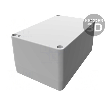 Carcasă universală aluminiu IP66 80x125x58mm negru | Electronic-mag.ro | Componente Electronice