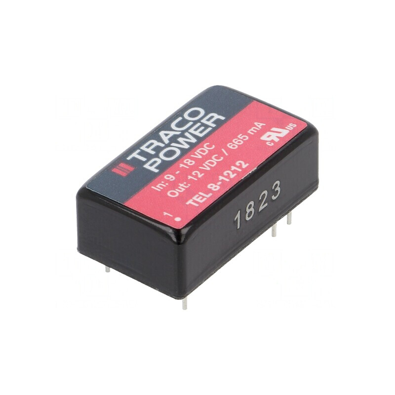Convertor DC/DC 8W 9-18V la 12V 665mA DIP16 | Electronic-mag.ro | Componente Electronice