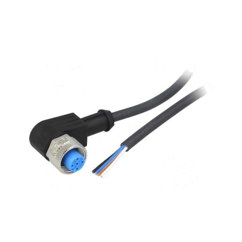 Cablu de Conectare M12 5m 4 PIN în Unghi IP67 | Electronic-mag.ro | Componente Electronice