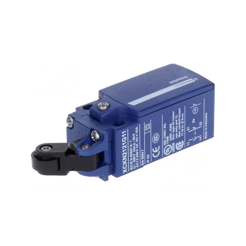 Limitator cursă manetă 20,2mm cu rolă plastic 14mm 10A | Electronic-mag.ro | Componente Electronice