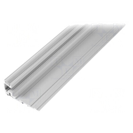 Profi Modul LED Transparent 2m Aluminiu în Trepte | Electronic-mag.ro | Componente Electronice