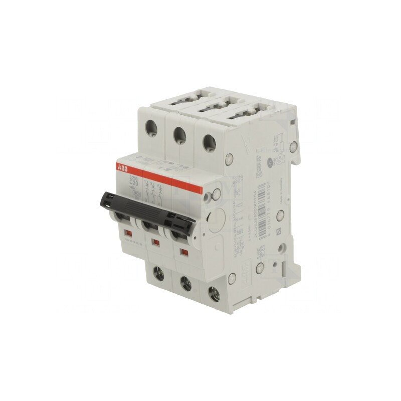 Întrerupător de supracurent 20A 3 poli 230/400V 6kA | Electronic-mag.ro | Componente Electronice