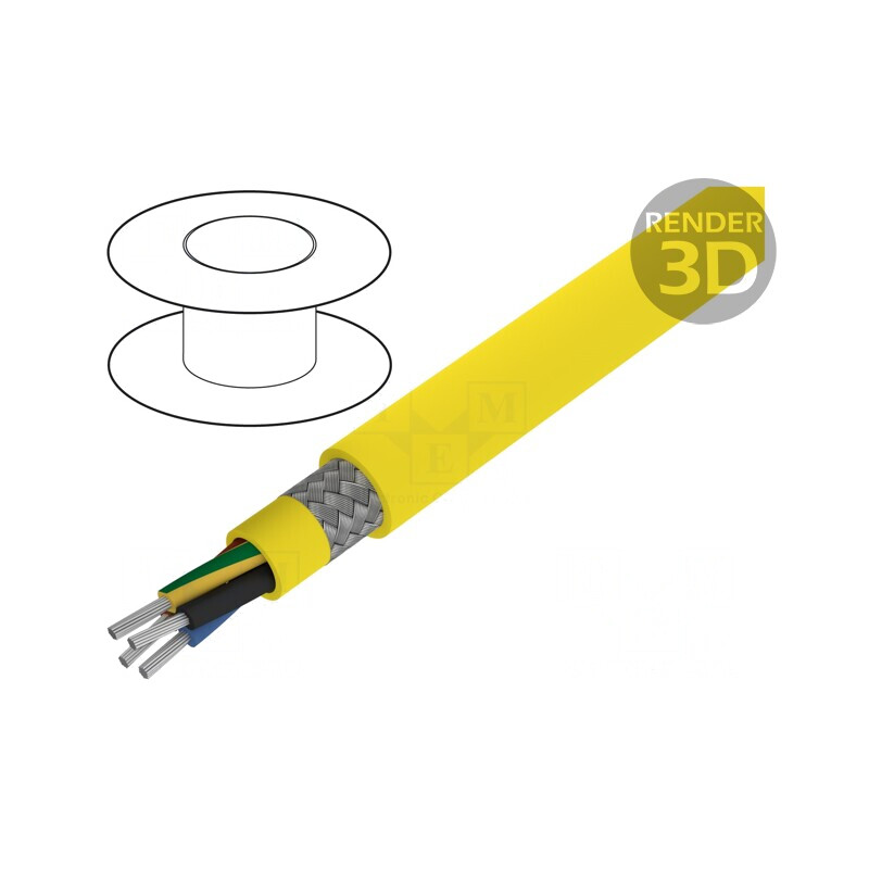 Cablu ÖLFLEX 540 CP 7x1.5mm² PUR Galben 450/750V | Electronic-mag.ro | Componente Electronice