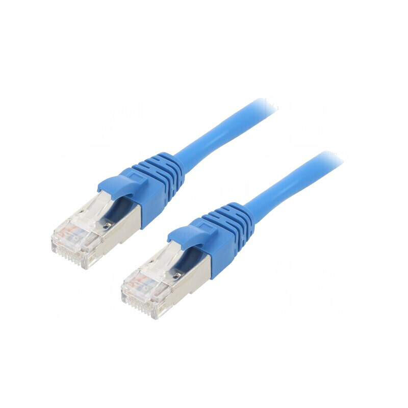 Patch cord ETHERLINE® Cat.6a S/FTP 6a LSZH Albastru | Electronic-mag.ro | Componente Electronice