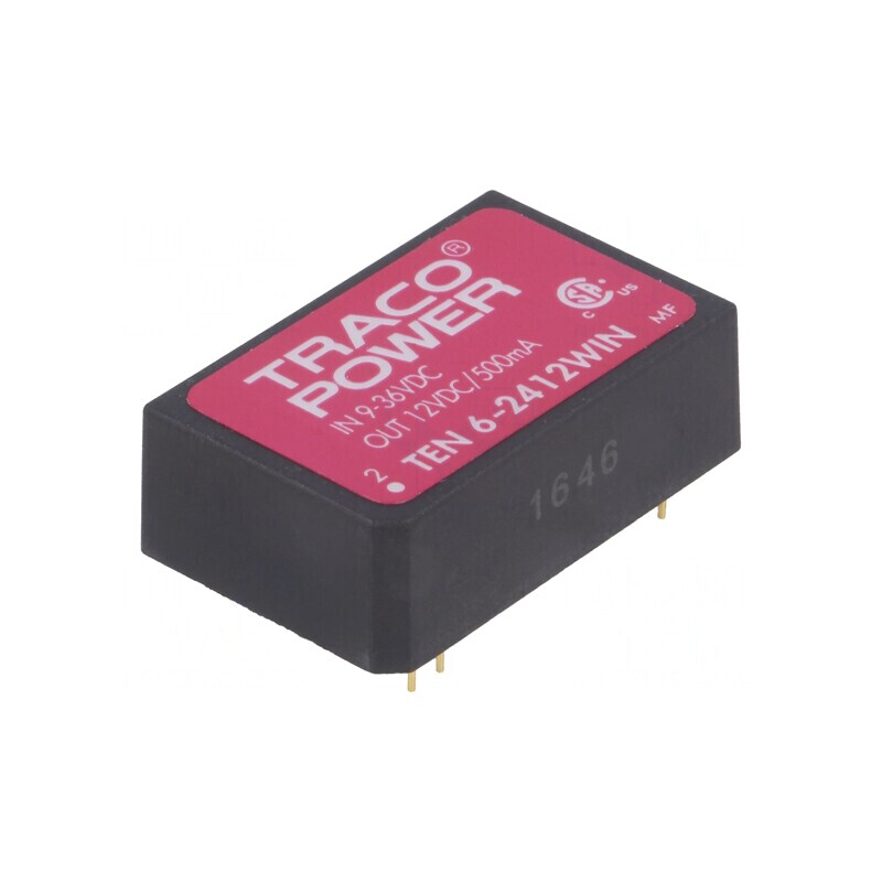 Convertor DC/DC 6W 12V 500mA DIP24 | Electronic-mag.ro | Componente Electronice