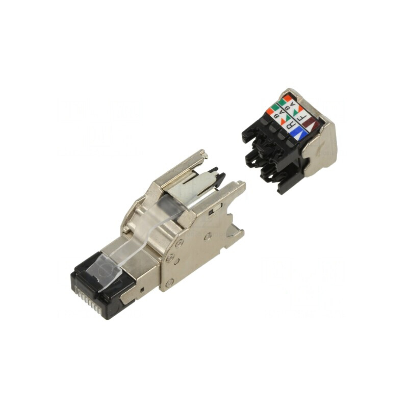Mufă RJ45 Cat6a Ecranat 8p8c Ø5,8-9mm | Electronic-mag.ro | Componente Electronice