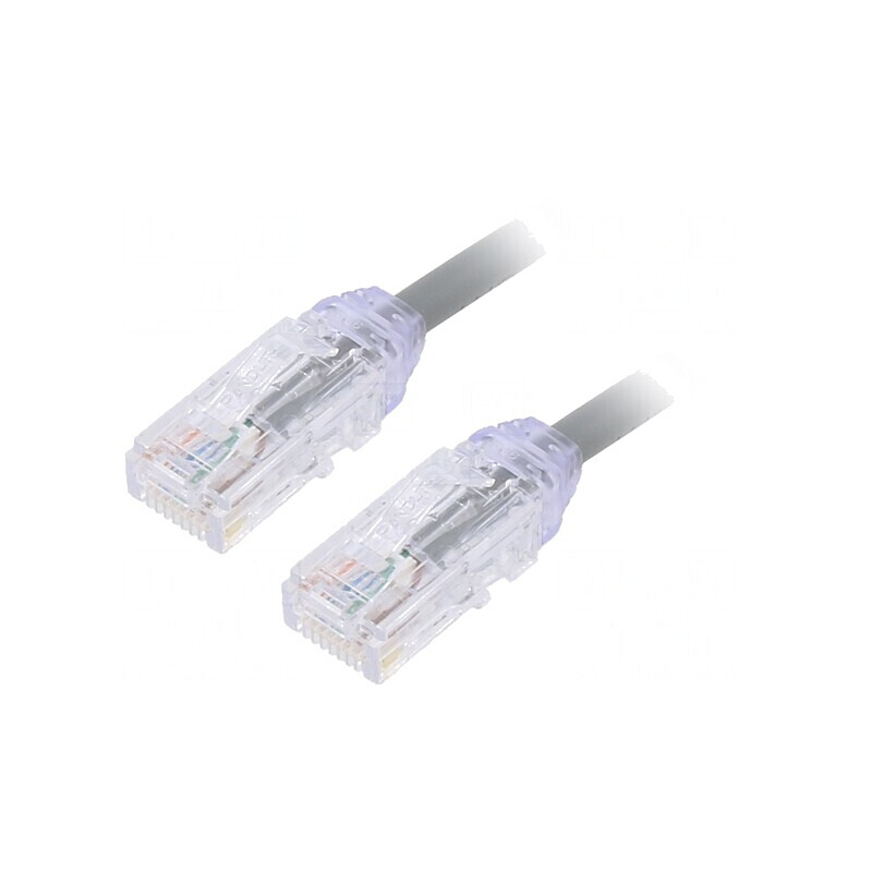 Patch cord TX6A 5m Gri 28AWG LSZH | Electronic-mag.ro | Componente Electronice