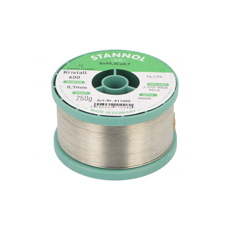 Sârmă de Lipit fără Plumb 0,7mm 250g | Electronic-mag.ro | Componente Electronice