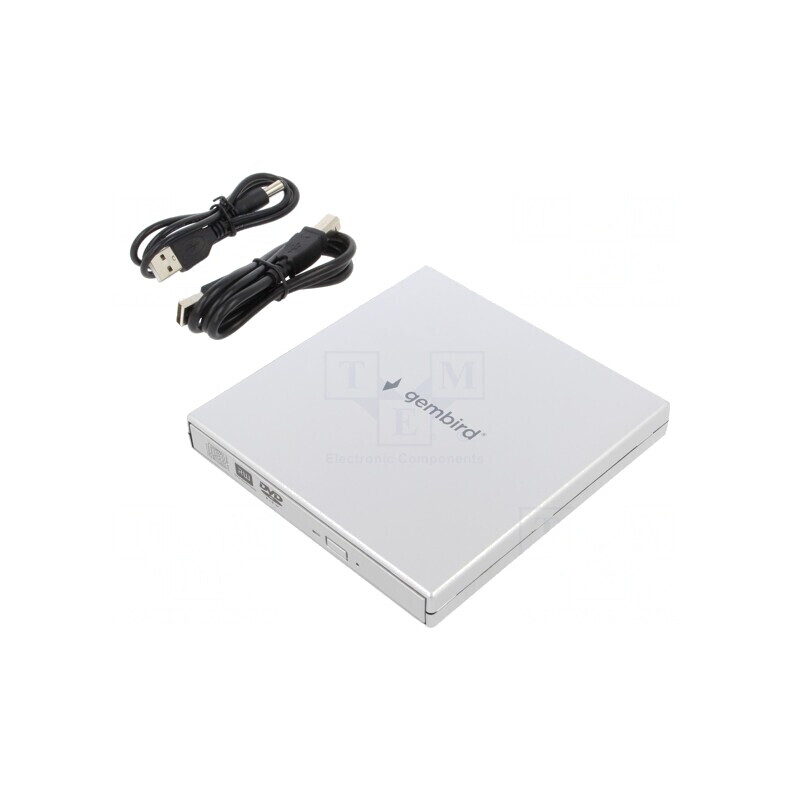 Unitate optică externă DVD argintie USB 2.0 | Electronic-mag.ro | Componente Electronice