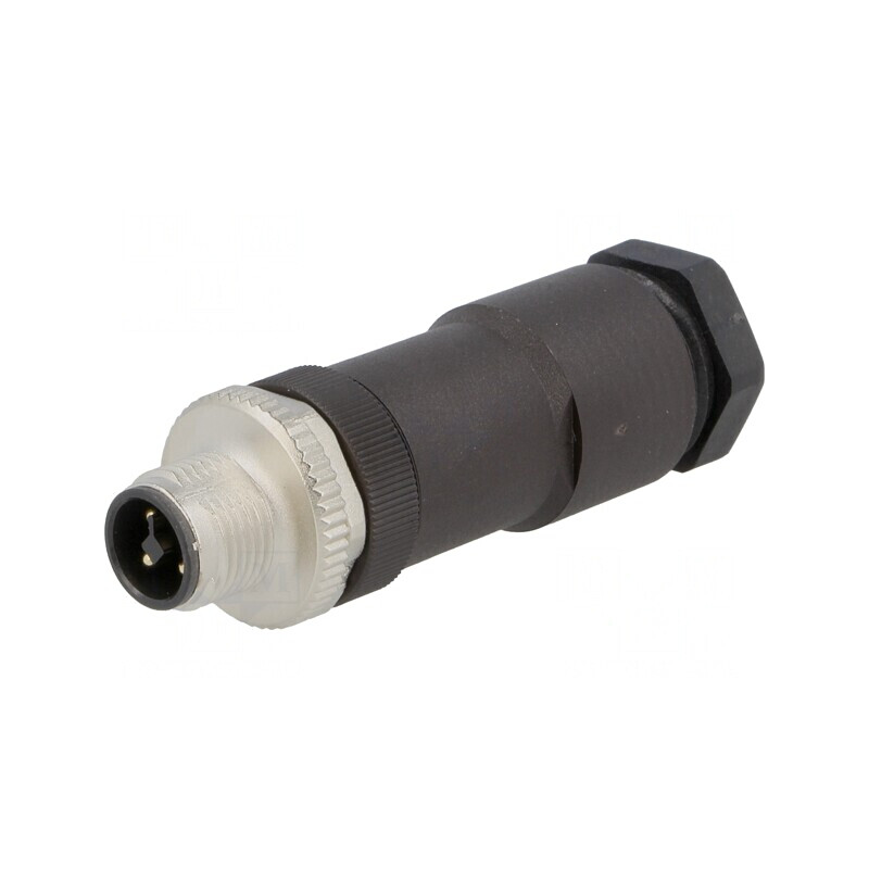Mufă M12 4 PIN T-Power cu Cablu și Terminal cu Șurub | Electronic-mag.ro | Componente Electronice