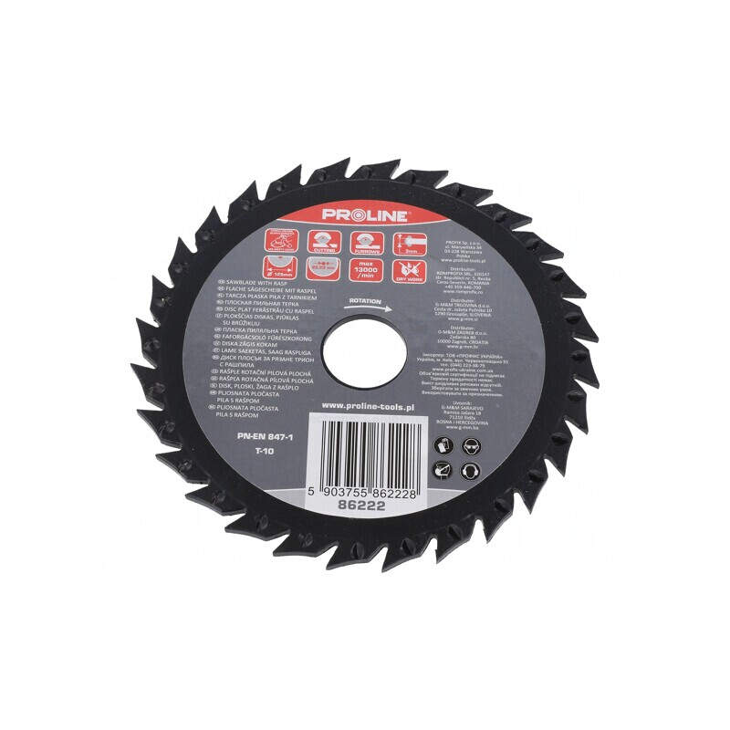 125mm Cutting Wheel with 22.2mm Mounting Hole and Rasp | Electronic-mag.ro | Componente Electronice