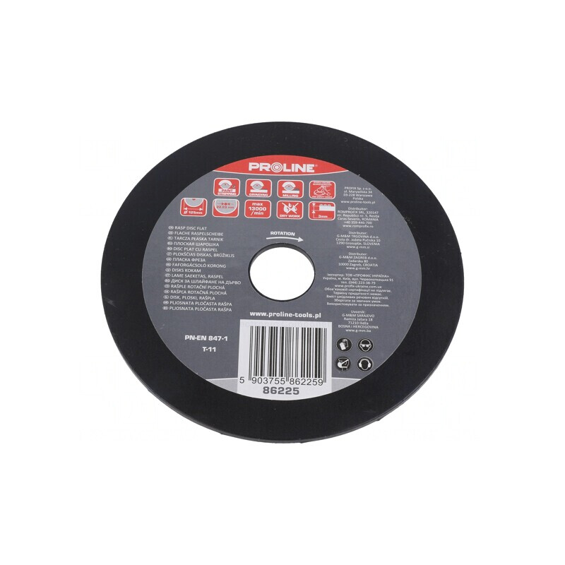 Disc de Șlefuire Lemn 125mm 22,23mm | Electronic-mag.ro | Componente Electronice