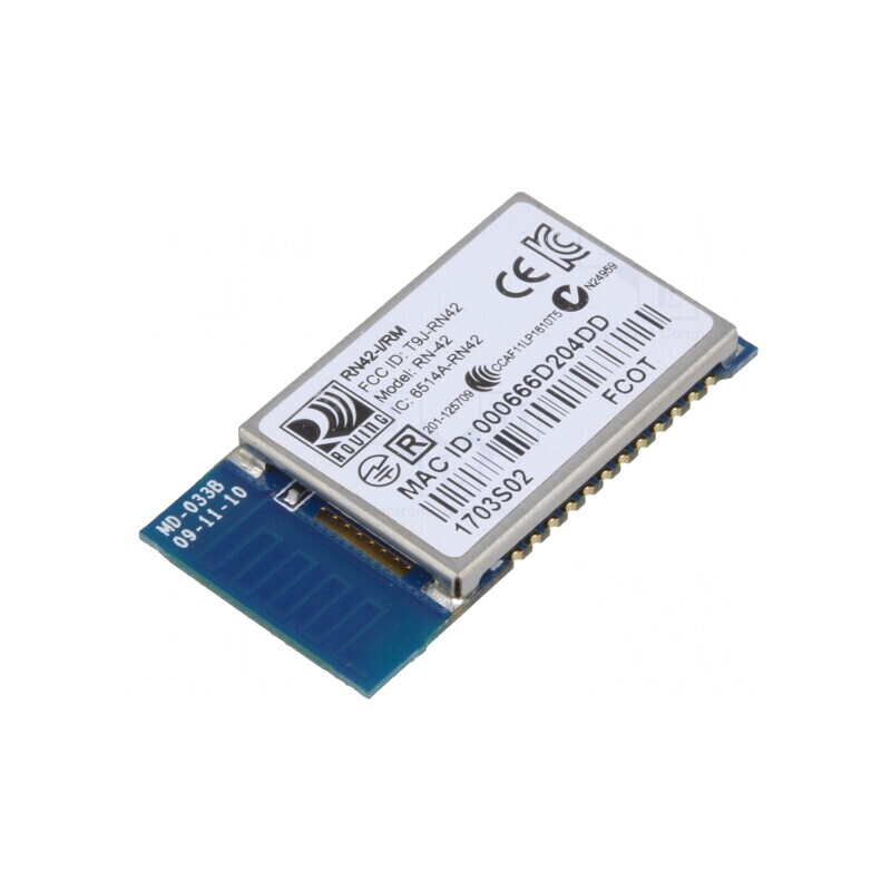 Modul Bluetooth GPIO UART SMD 3.0 EDR RN42 | Electronic-mag.ro | Componente Electronice