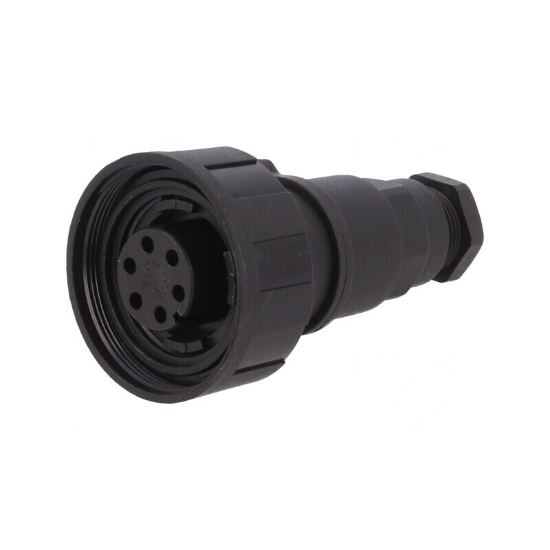 Conector Circular Mufă Mamă 6 PIN Filet Interior PX0739/S | Electronic-mag.ro | Componente Electronice