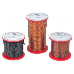 Sârmă Bobină Emailată 0,5mm 0,25kg Cu 65-200°C | Electronic-mag.ro | Componente Electronice