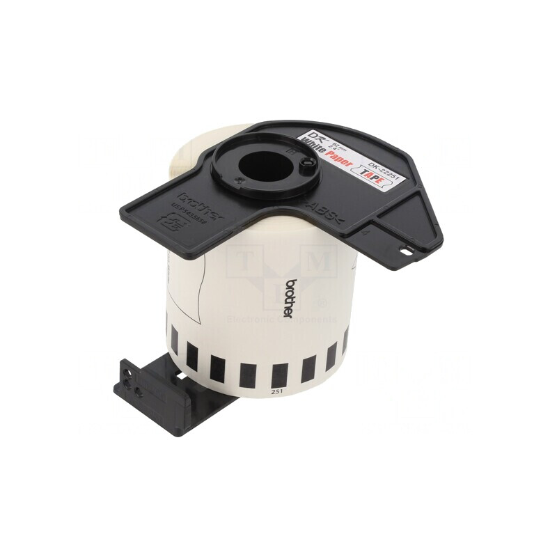 Etichetă Albă DK-22251 62mm 15,24m Negru/Roșu | Electronic-mag.ro | Componente Electronice