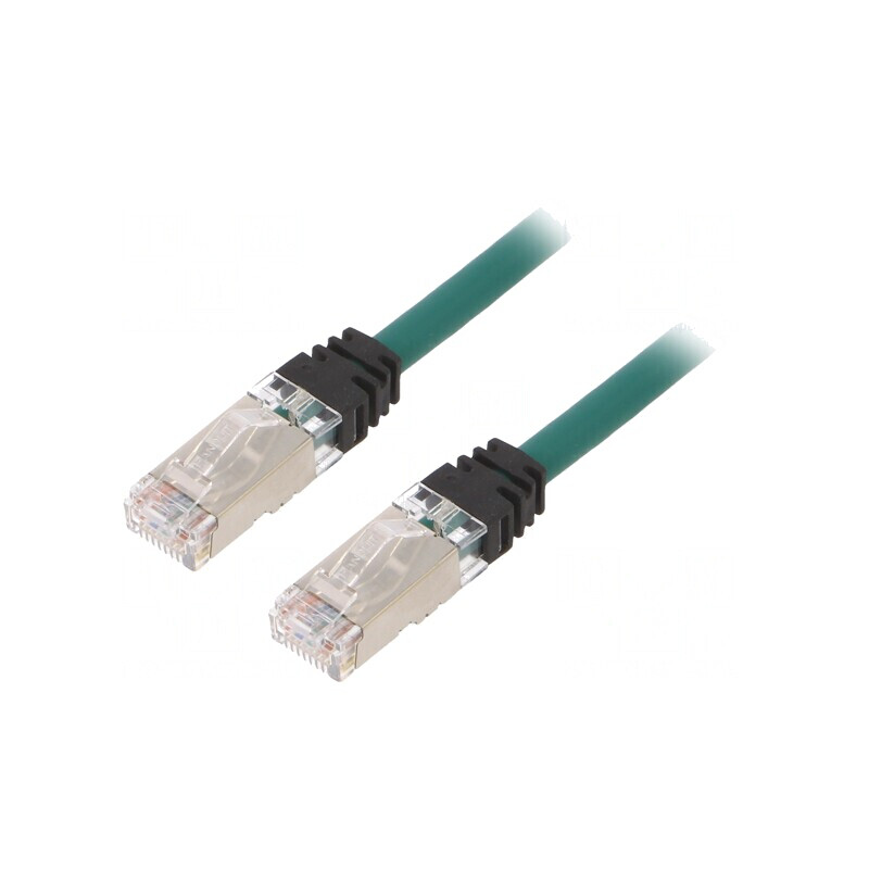 Patch Cord S/FTP Verde 3m 10Gig LSZH 26AWG | Electronic-mag.ro | Componente Electronice