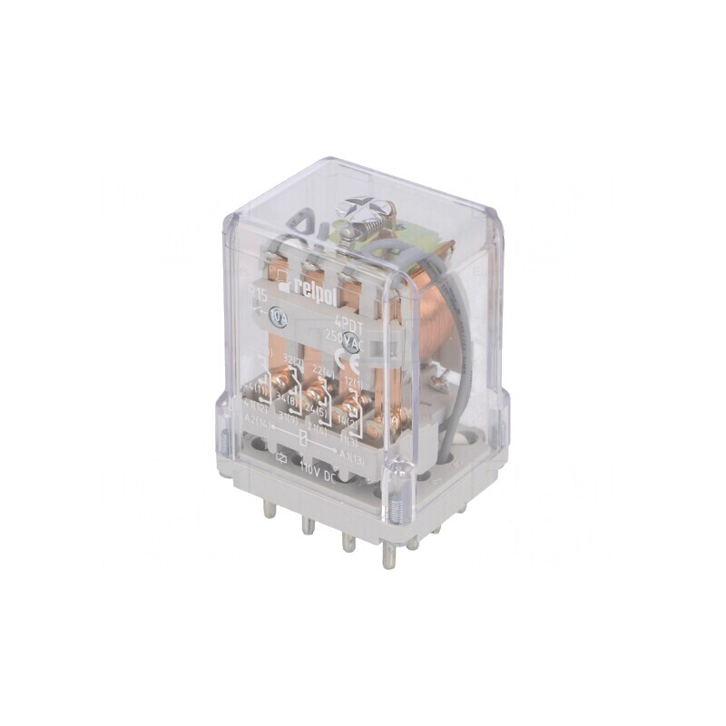Releu electromagnetic 4PDT 110VDC 20A | Electronic-mag.ro | Componente Electronice