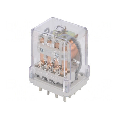 Releu electromagnetic 4PDT 110VDC 20A | Electronic-mag.ro | Componente Electronice