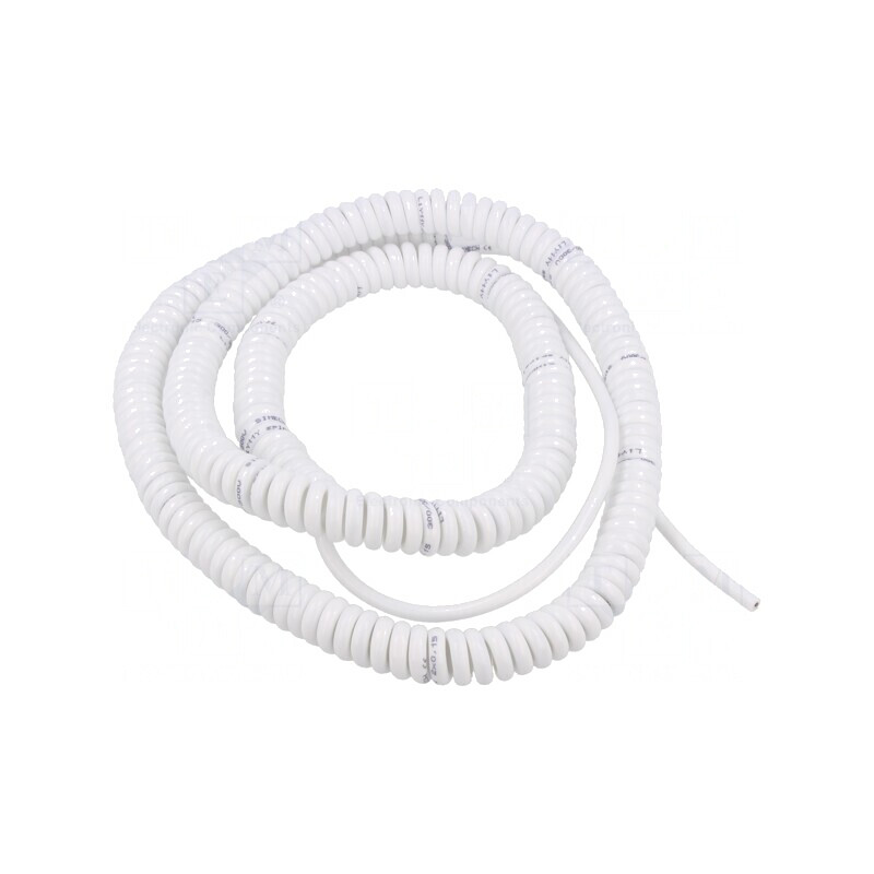 Cablu spiralat neecranat 2x0,15mm2 PUR alb 1m 300V | Electronic-mag.ro | Componente Electronice Cablu spiralat neecranat 2x0,15mm2 PUR alb 1m 300V | Electronic-mag.ro | Componente Electronice