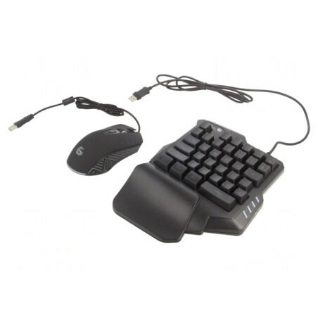 Kit Gaming Negru USB cu Cablul 1,8m Layout US | Electronic-mag.ro | Componente Electronice