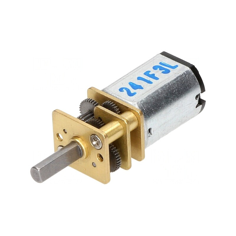 Motor DC cu Transmisie 6V 670mA 235mNm 298:1 Micro Metal | Electronic-mag.ro | Componente Electronice