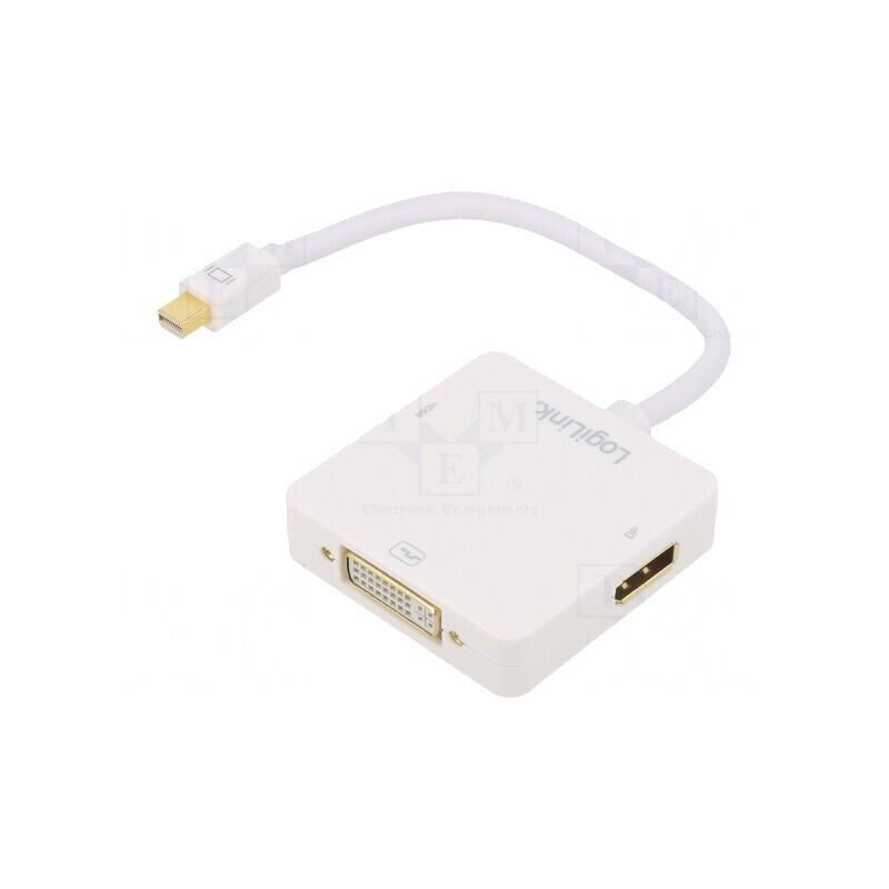 Adaptor DisplayPort la DVI Alb | Electronic-mag.ro | Componente Electronice