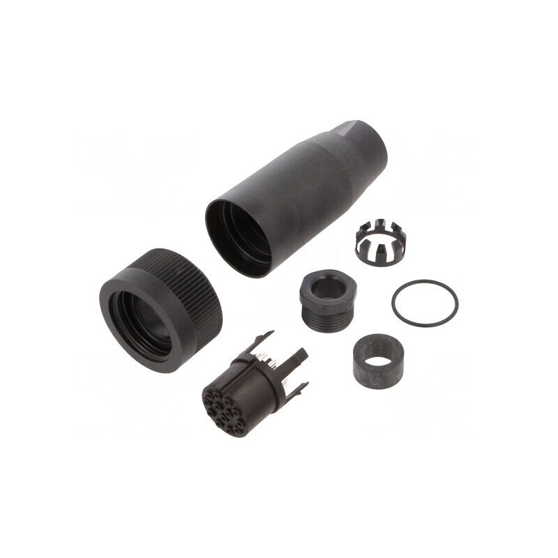 Conector Circular Mamă 13 Pin 250V 6A | Electronic-mag.ro | Componente Electronice