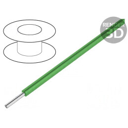 Cablu HookUp Wire 18AWG PVC Verde 30.5m 300V | Electronic-mag.ro | Componente Electronice