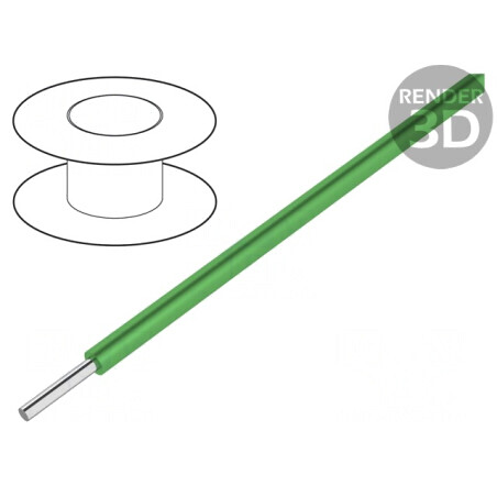 Cablu HookUp Wire 18AWG PVC Verde 30.5m 300V | Electronic-mag.ro | Componente Electronice