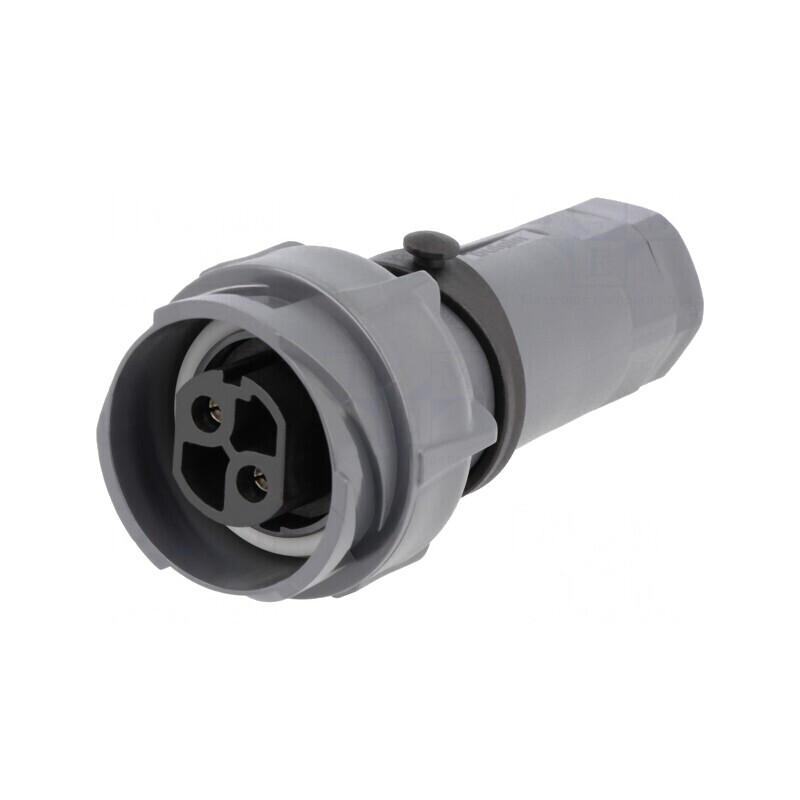 Mufă Circulară Mamă 2 PIN Buccaneer 7000 Nichelată | Electronic-mag.ro | Componente Electronice