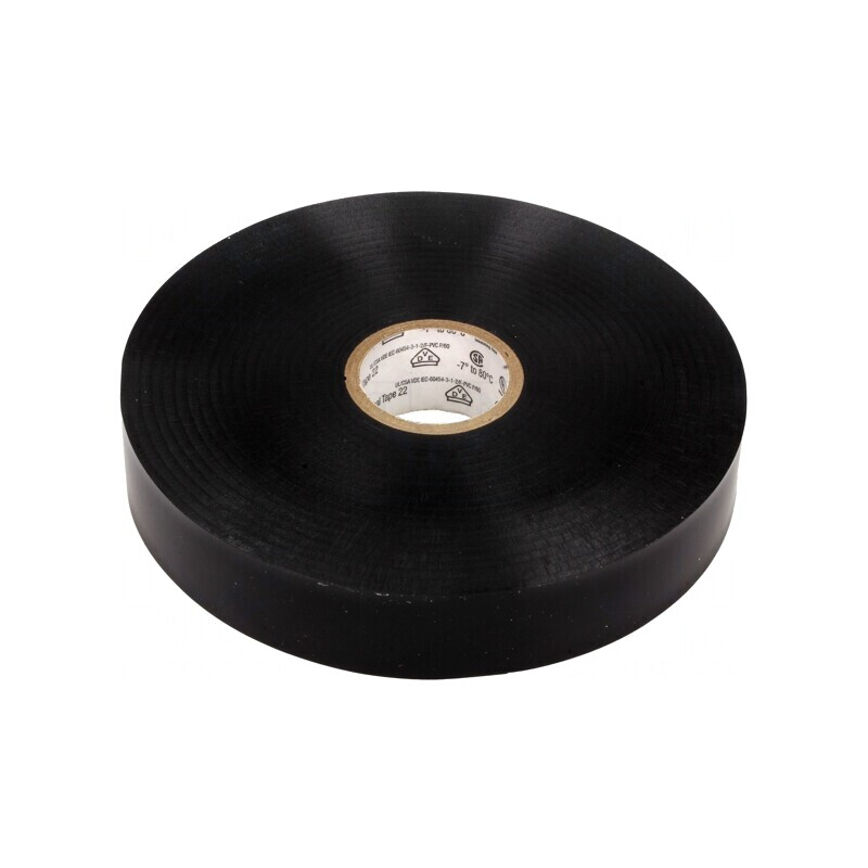 Bandă Electroizolantă Neagră 19mm x 33m | Electronic-mag.ro | Componente Electronice