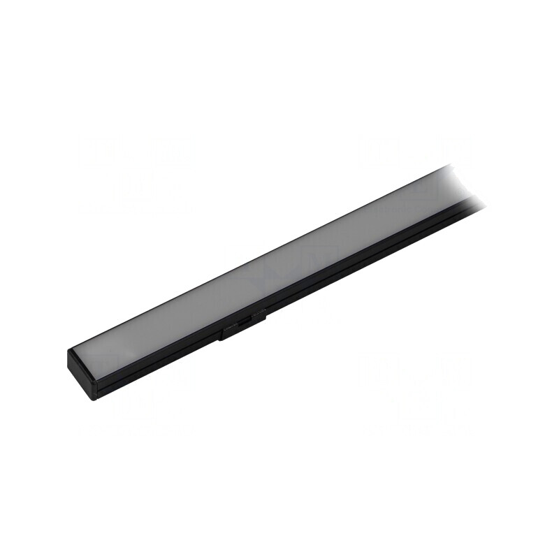 Profil Aluminiu Negru 2m pentru Module LED 16mm | Electronic-mag.ro | Componente Electronice