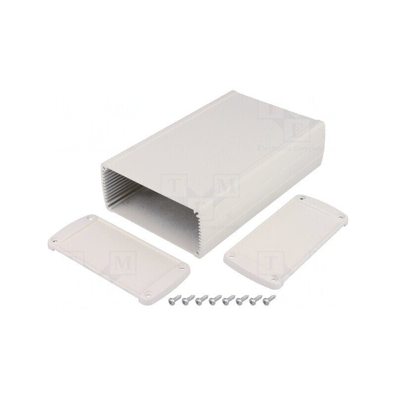 Carcasă universală aluminiu gri TEKAM 106x175x45mm | Electronic-mag.ro | Componente Electronice