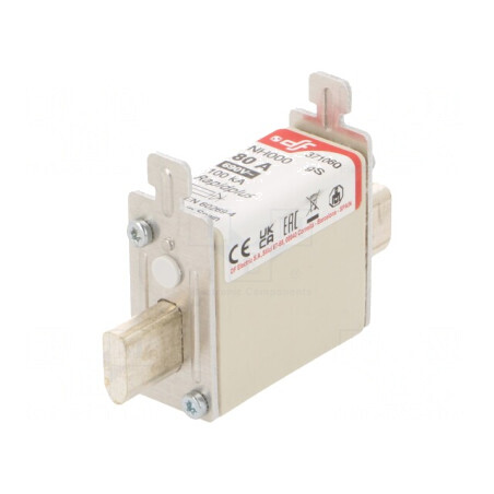 Siguranță gS 80A 690VAC 440VDC NH000 | Electronic-mag.ro | Componente Electronice
