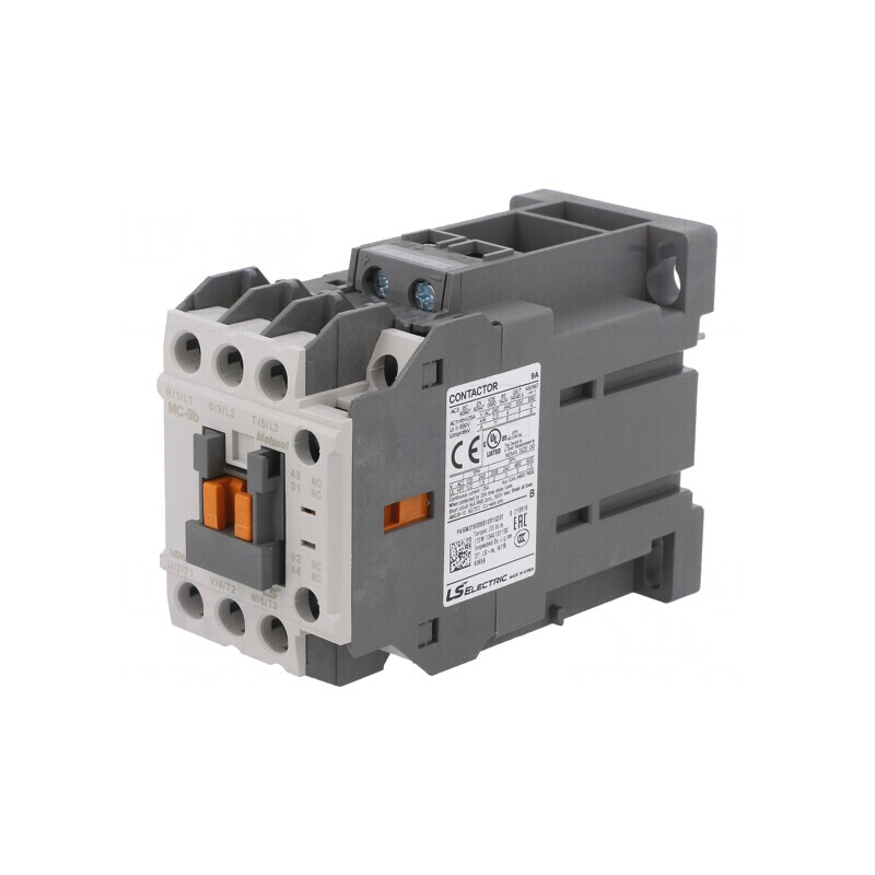 Contactor 3P 220VDC 9A cu Contacte Auxiliare NO NC | Electronic-mag.ro | Componente Electronice