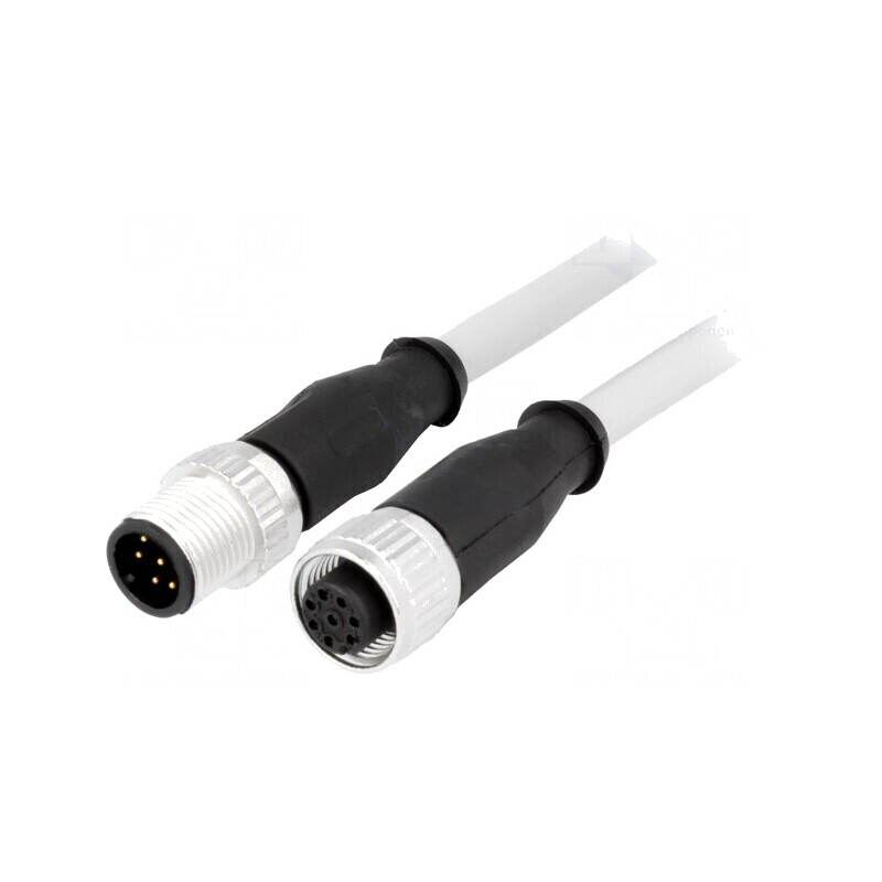 Cablu senzori/automatizări M12-M12 0,5m | Electronic-mag.ro | Componente Electronice