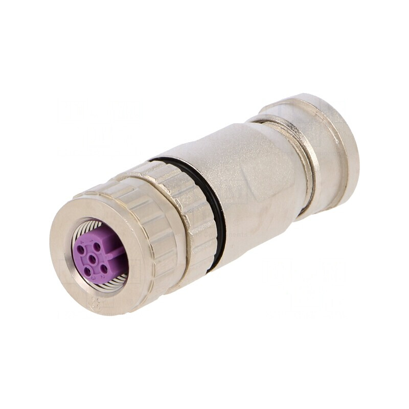 Mufă M12 5 PIN Profibus IP67 60V Dreptă | Electronic-mag.ro | Componente Electronice