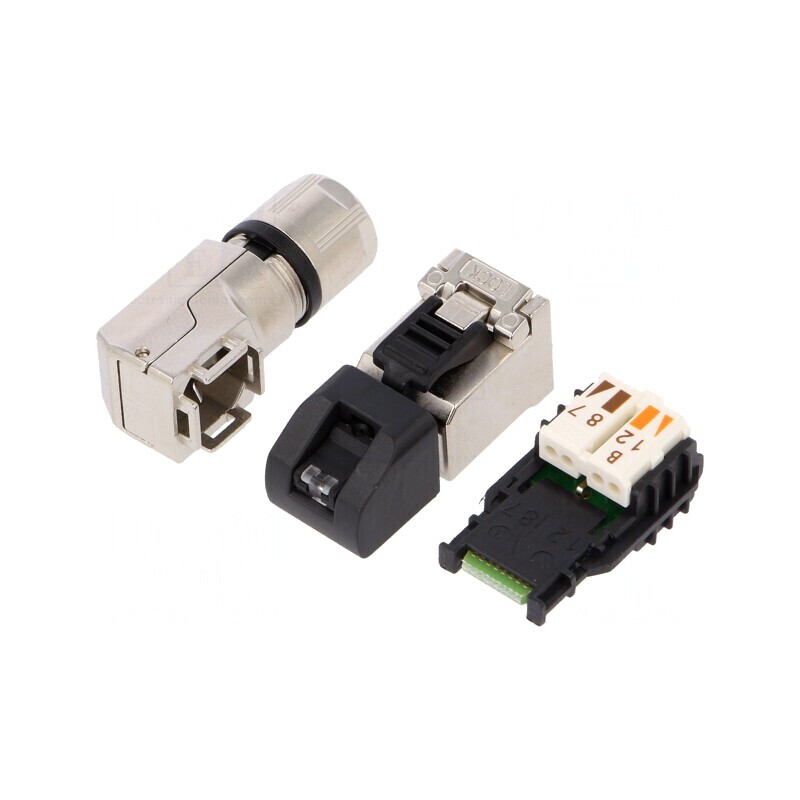 Mufă RJ45 Cat 6a Ecranată Aurită 8P8C | Electronic-mag.ro | Componente Electronice