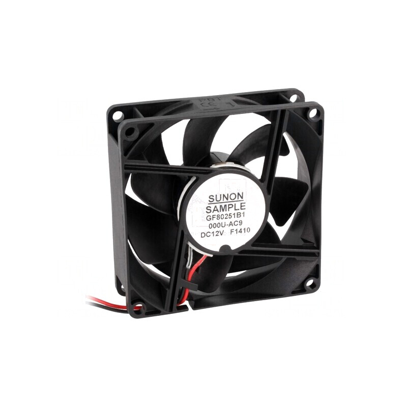 Ventilator DC Axial 12V 80x80x25mm | Electronic-mag.ro | Componente Electronice