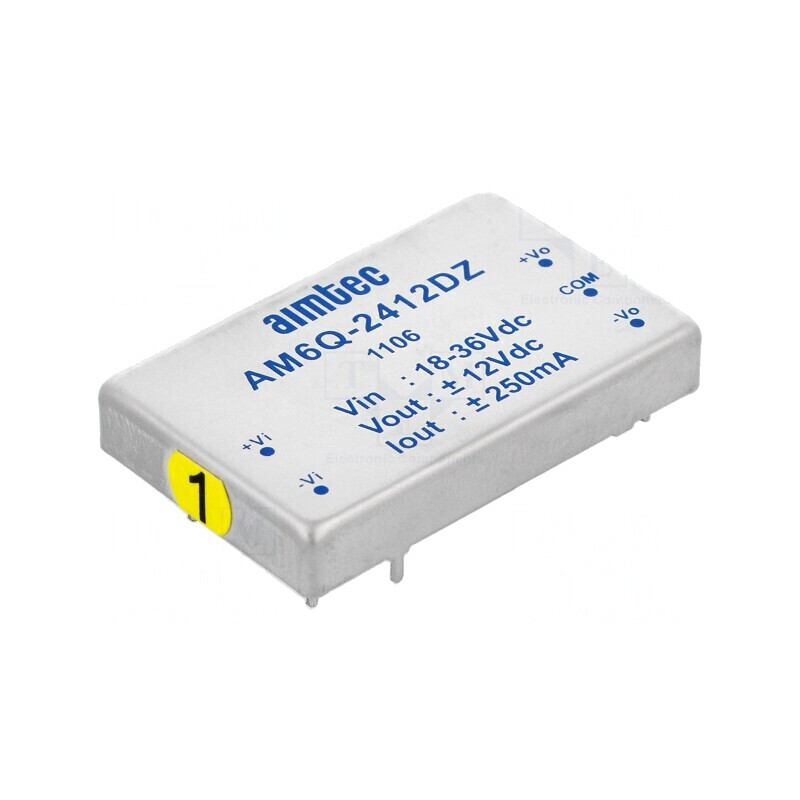 Convertor DC/DC 6W 18-36V la 12V / -12V | Electronic-mag.ro | Componente Electronice
