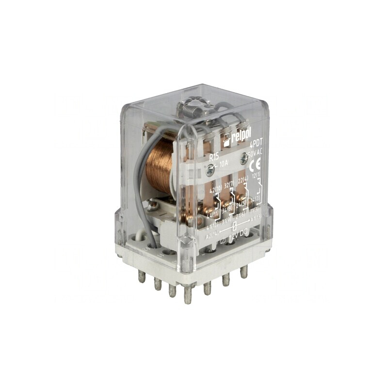 Releu Electromagnetic 4PDT 12V 20A | Electronic-mag.ro | Componente Electronice
