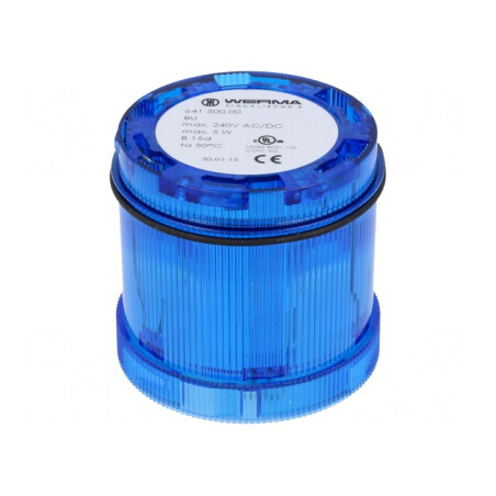 Semnalizator luminos albastru BA15D 12-240V | Electronic-mag.ro | Componente Electronice