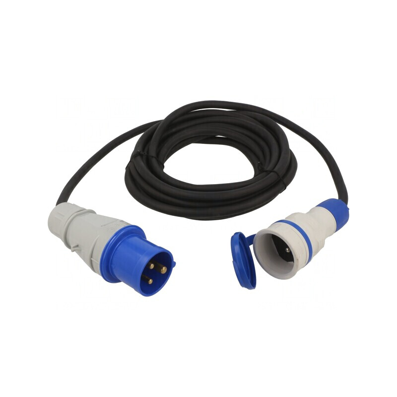 Prelungitor Alimentare 5m 16A Negru | Electronic-mag.ro | Componente Electronice