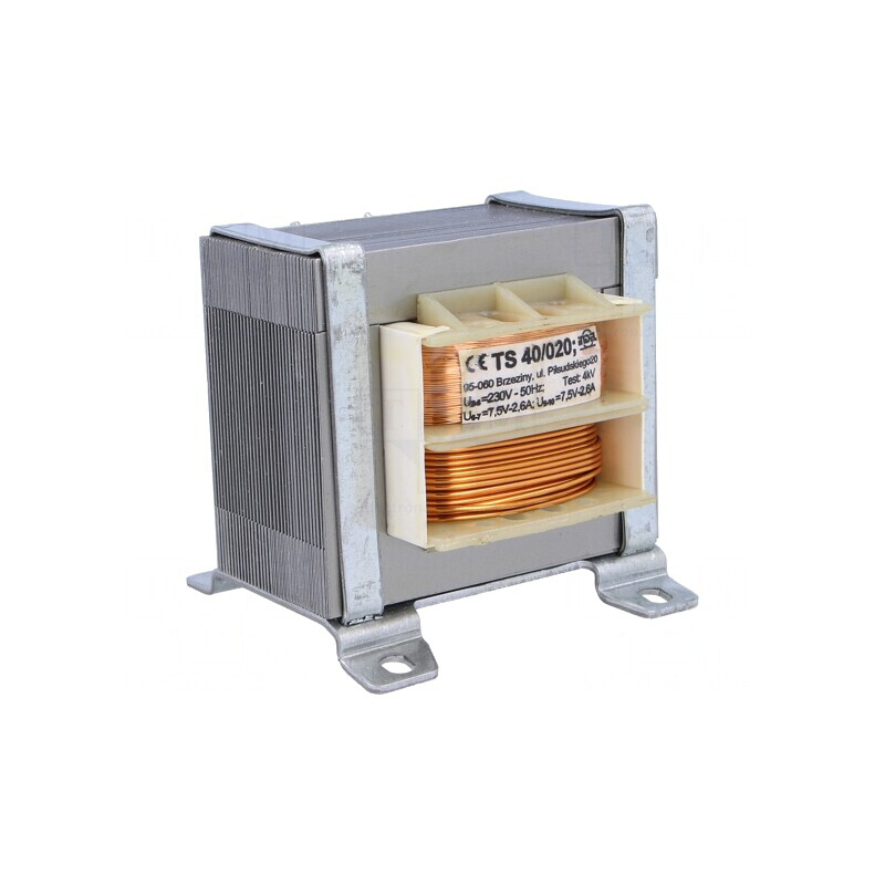 Transformator Alimentare 40VA 230V 7,5V 2,6A TS 40/020 | Electronic-mag.ro | Componente Electronice