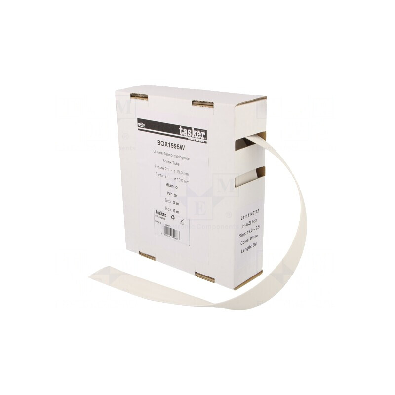 Manșon Termocontractabil 19mm 5m Alb | Electronic-mag.ro | Componente Electronice