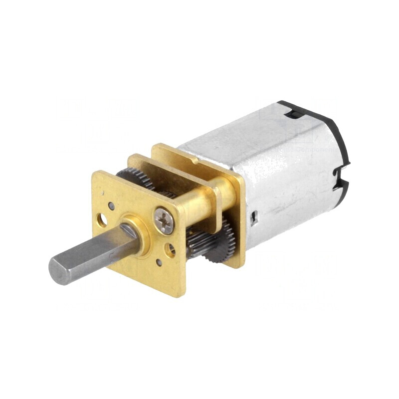 Motor DC cu Transmisie LP 6V 360mA Ax Crestătură D 75:1 Micro Metal Gearmotor | Electronic-mag.ro | Componente Electronice