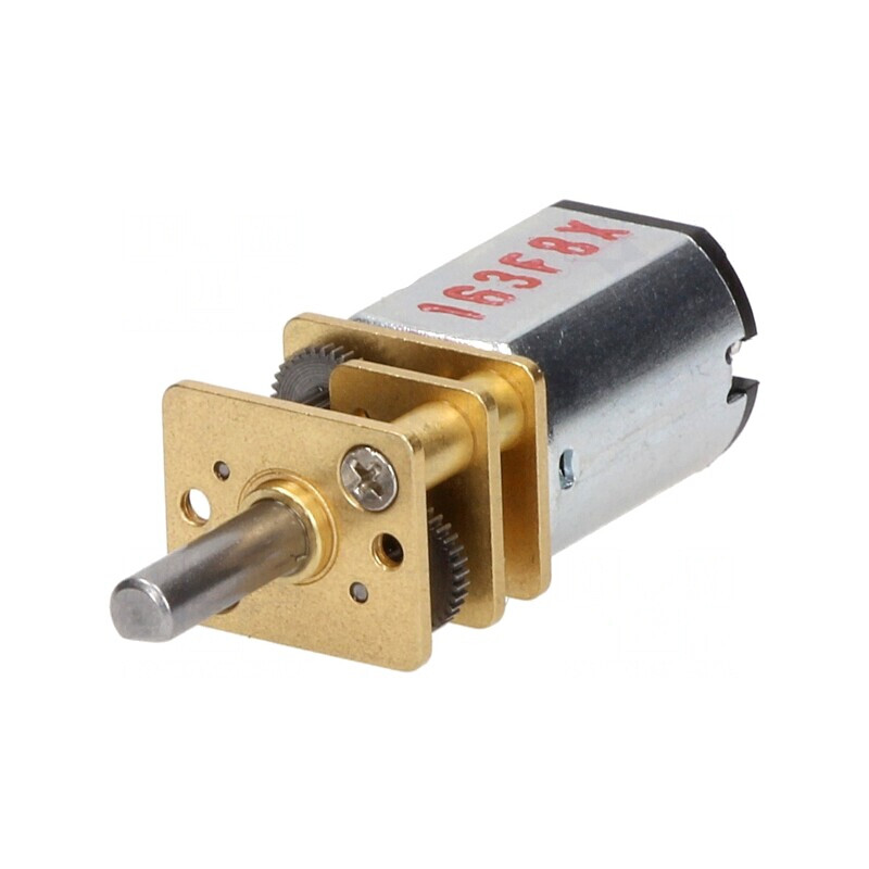 Motor DC cu Transmisie 6V 1.6A Ax Crestătură D 75:1 HP | Electronic-mag.ro | Componente Electronice