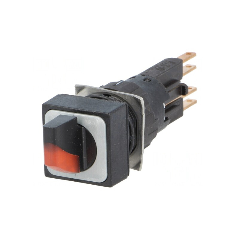 Comutator Rotativ 16mm Roșu 2 Poziții | Electronic-mag.ro | Componente Electronice